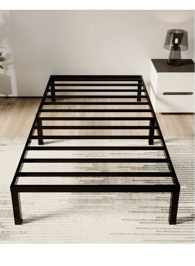 MAAS Single bed frame 190*99, metal platform bed frame with storage, 35cm high, made of heavy-duty steel - Image 3